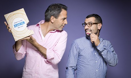 Yotam Ottolenghi, left, and Sami Tamimi at their test kitchen in London.