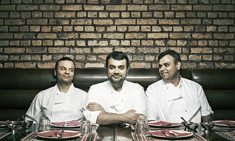 Tayyabs' owners, from left, Saleem, Aleem and Wasim Tayyab. 