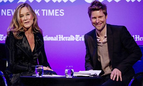 Outgoing Burberry CEO Angela Ahrendts and chief creative officer Christopher Bailey