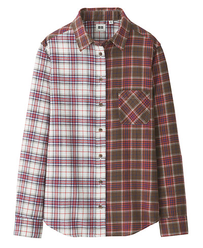Check Shirts: Uniqlo split check