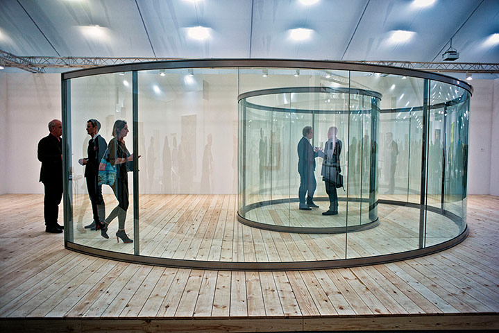 Frieze: Dan Graham, Groovy Spiral 2013 at Lisson Gallery