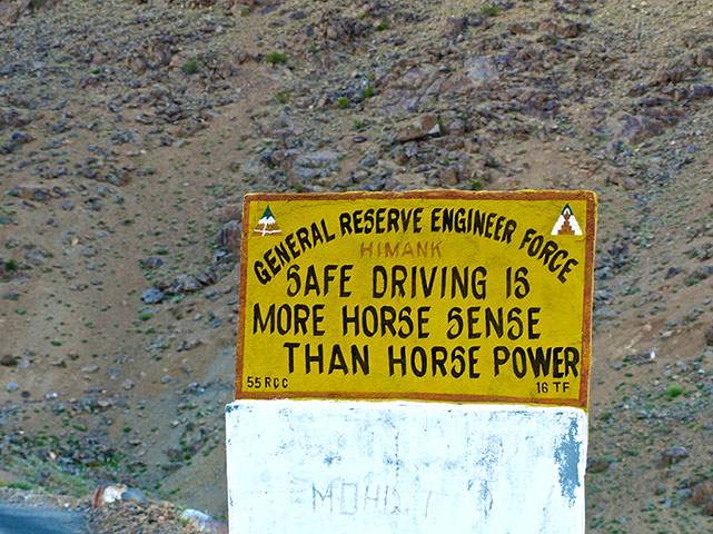 India road signs: Safe driving more horse sense than horse power