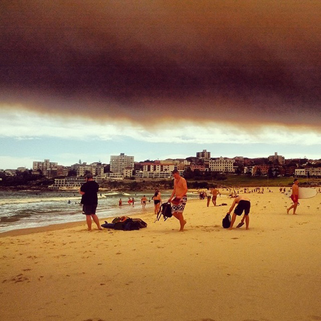 Bush fires witness: Bondi Beach, 4.45pm