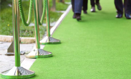 green carpet