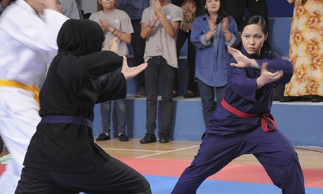 A scene from Yasmine, about a girl who wants to be a silat champion