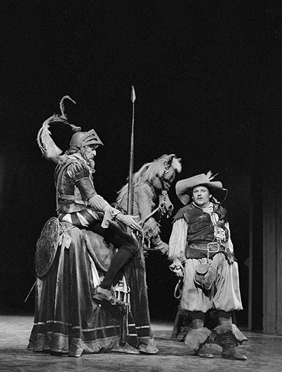 National Theatre: Derek Godfreyand Roy Kinnear in The Travails of Sancho Panza in 1969