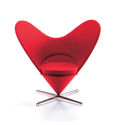 Pop Art: Heart-Shaped Cone Chair / K3, 1959