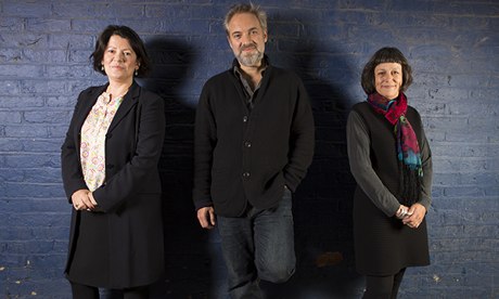 Power of three: Pippa Harris, Sam Mendes and Caro Newling at their  Covent Garden headquarters this 