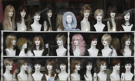 wig shop mannequins 