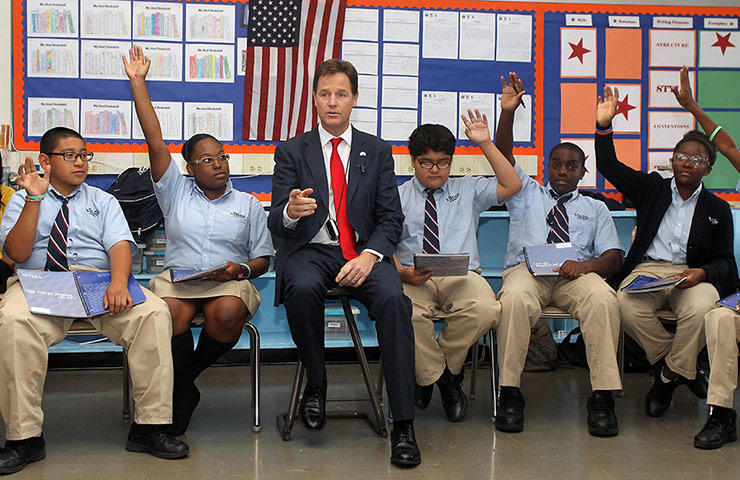 A Lighter Look: Clegg visits New York