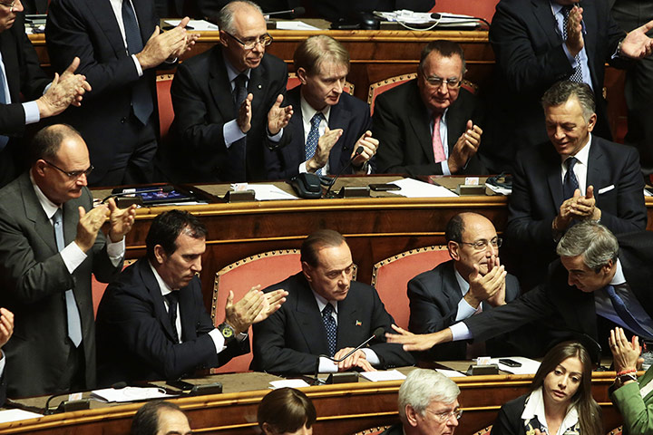 Berlusconi U-Turn: Italy - Politics - Confidence Vote at the Italian Senate