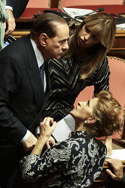 Berlusconi U-Turn: Italy - Politics - Confidence Vote at the Italian Senate