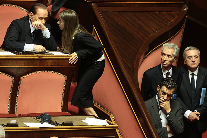 Berlusconi U-Turn: Italy - Politics - Confidence Vote at the Italian Senate
