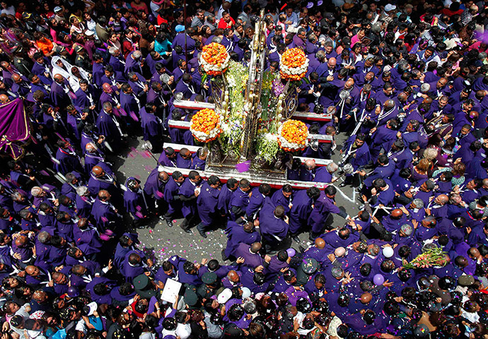 Weekend in pictures: Lima, Peru: People take part in the 
