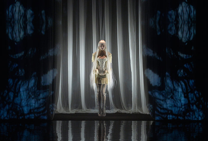 Weekend in pictures: Tokyo, Japan: A model presents a creation by Japanese label Alice Auaa