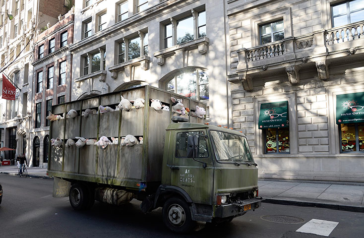 Banksy in New York City: The Sirens of the Lambs