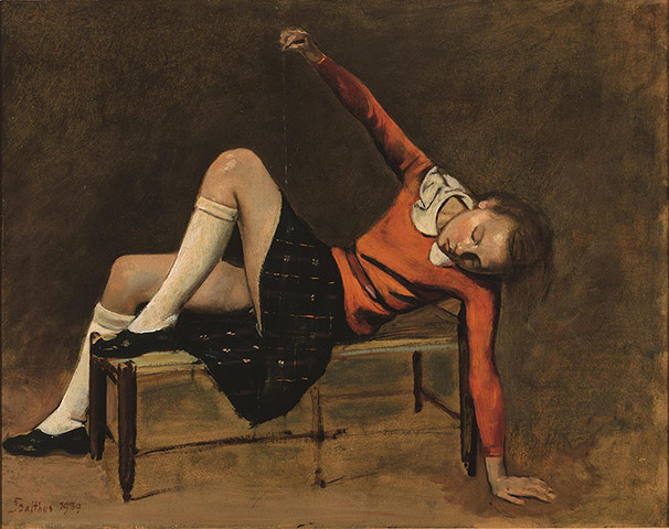 Balthus: Thérèse on a Bench Seat, 1939