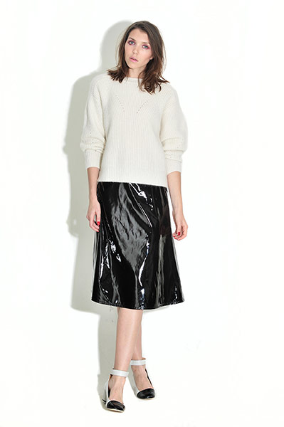 line-up patent skirts: patent skirts