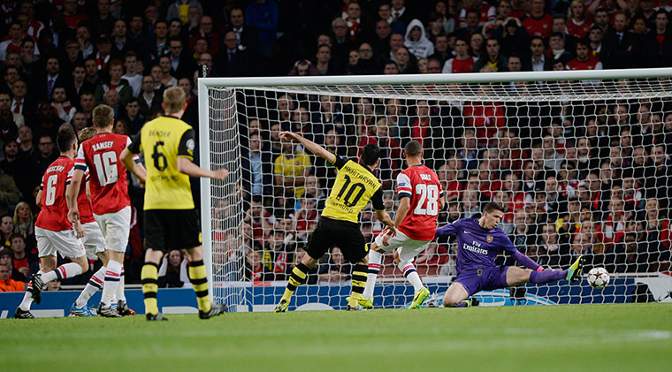 champions league: Mkhitaryan scores