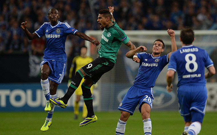 chelsea: Schalke's Kevin Prince Boateng and Chelsea's Ramires