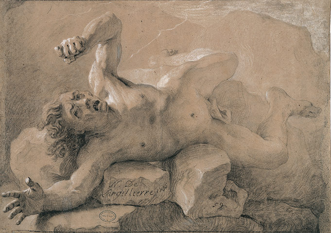 The Male Nude: Nicolas de Largilliere, Titan struck down 1706.