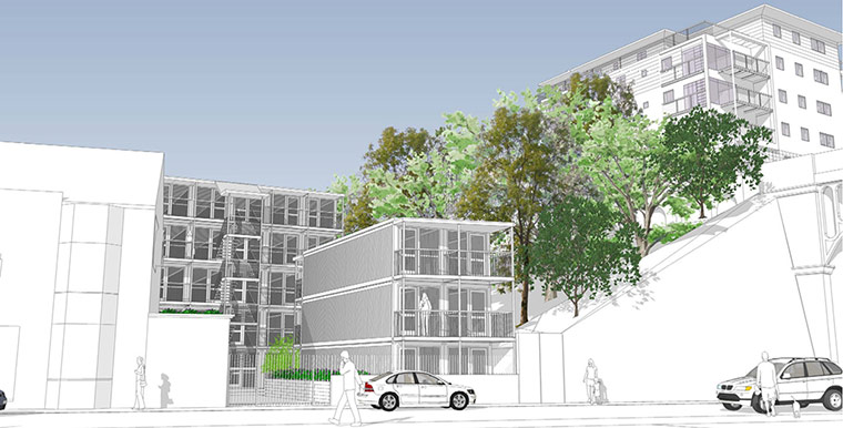 Homeless containers: Brighton housing shipping containers