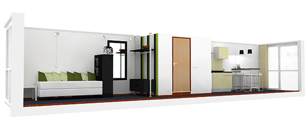 Homeless containers: Brighton housing shipping containers