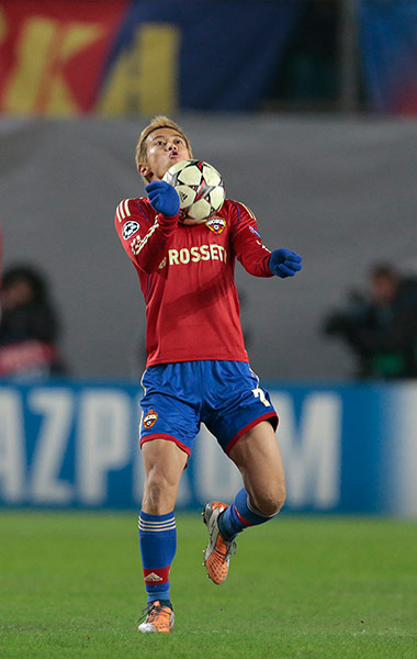 CSKA v Manchester City: A deft piece of control from Keisuke Honda