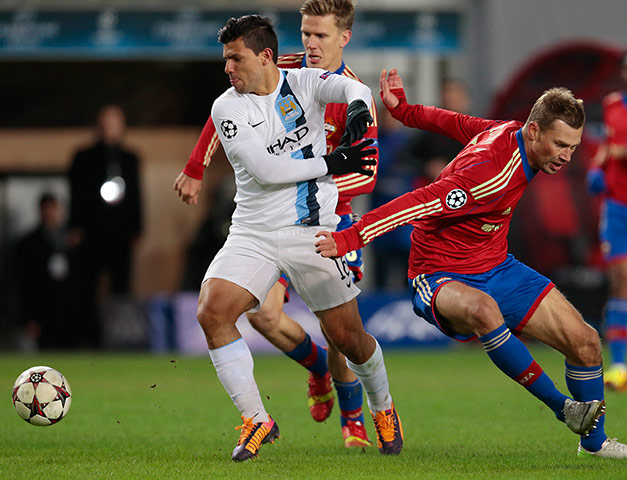 CSKA v Manchester City: Sergio Aguero