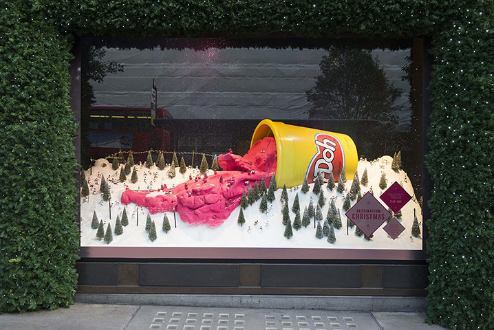 Selfridges window display: Play-Doh window display
