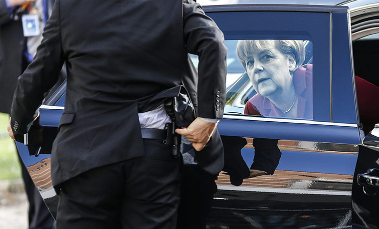 20 Photos: Angela Merkel arrives for a meeting of the European People's Party 