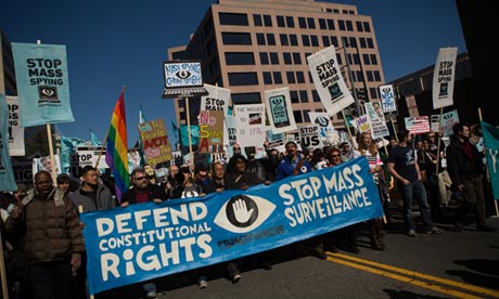 Anti-NSA rally in Washington DC
