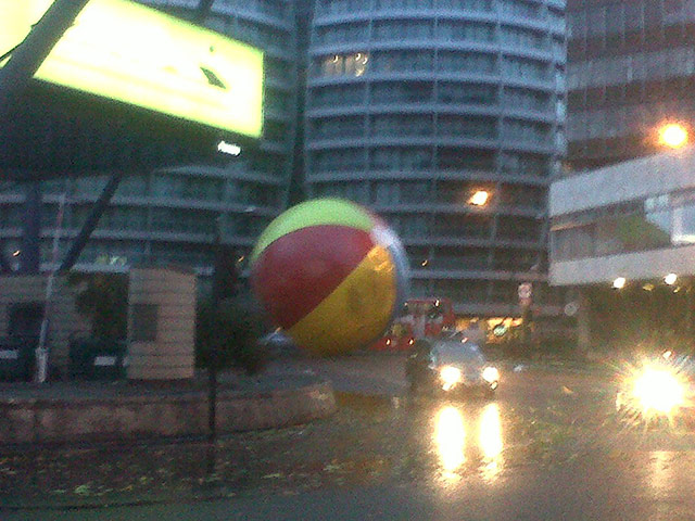 St Jude Witness: Giant beach ball on the loose in Old Street