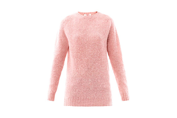 Pink: Pink - pink marl wool sweater by YMC