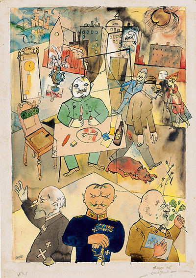 George Grosz: Deutschland, ein Wintermärchen (Germany, a Winter's Tale), 1918. Watercolou