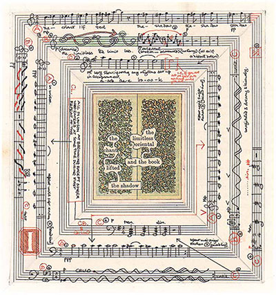 Graphic scores: Tom Phillips' Six of Hearts 