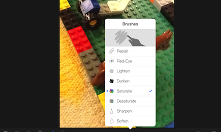 iPhoto edit controls