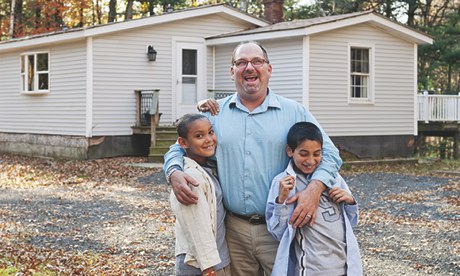 Brian Tessier with his sons Bryce and Ben