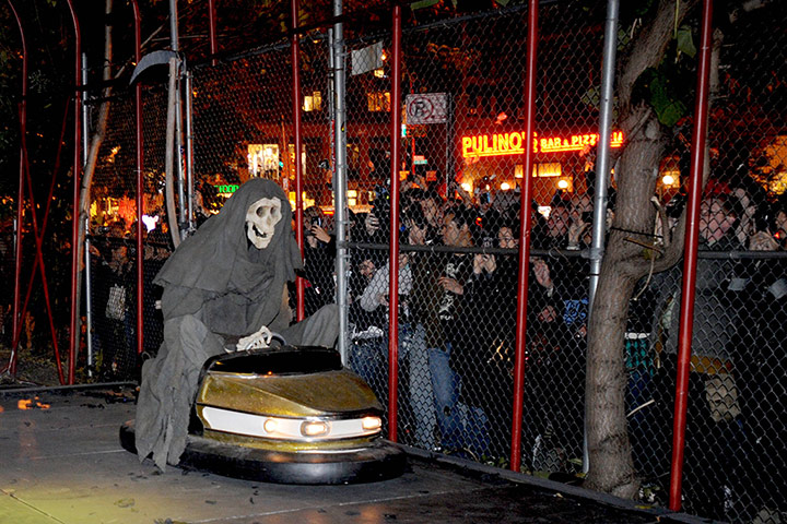 Banksy in NYC update: The Grim Reaper In A Bumper Car