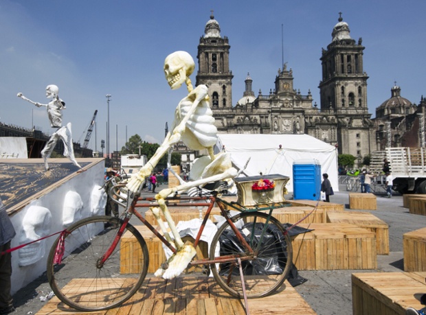 Preparations for the Day of the Dead in Mexico City