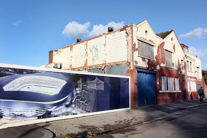 Spurs: The site of Tottenham Hotspur's proposed new ground