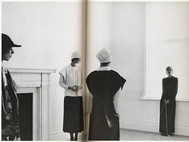 Deborah Turbeville:  London exhibition by the designer Jean Muir in 1981