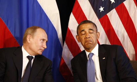 Vladimir Putin and Barack Obama