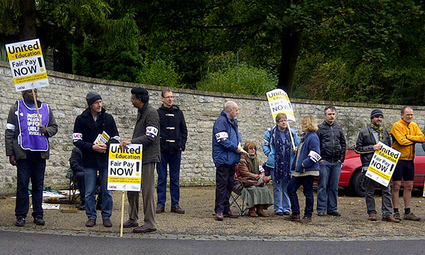 university strike: Bath Spa University