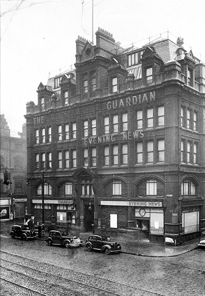 Walter Doughty: Guardian's Cross Street offices with 'Manchester' sign removed