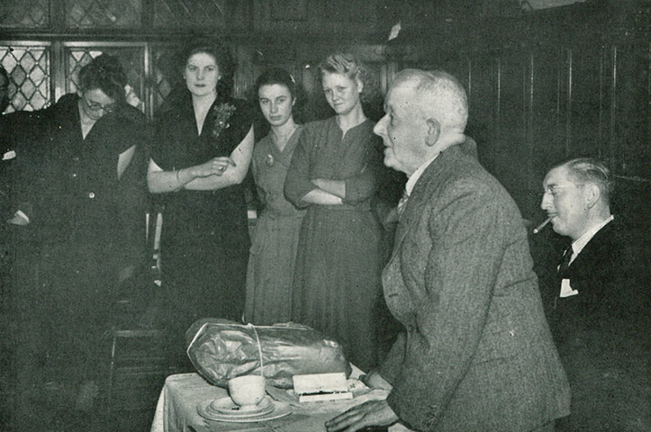 Walter Doughty: Walter Doughty's retirement party in 1950