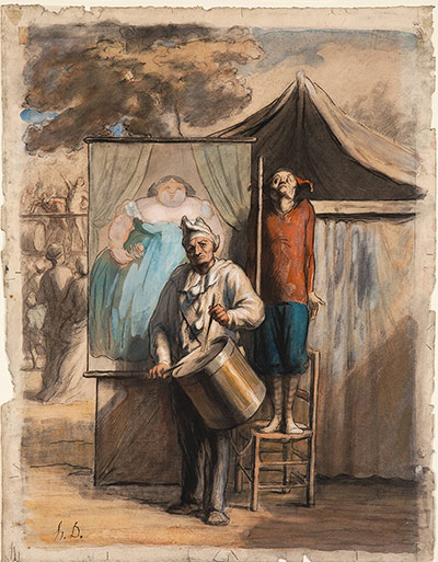 Honore Daumier: Honore Daumier The Sideshow 