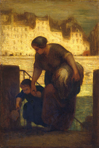 Honore Daumier: Honore Daumier The Laundress