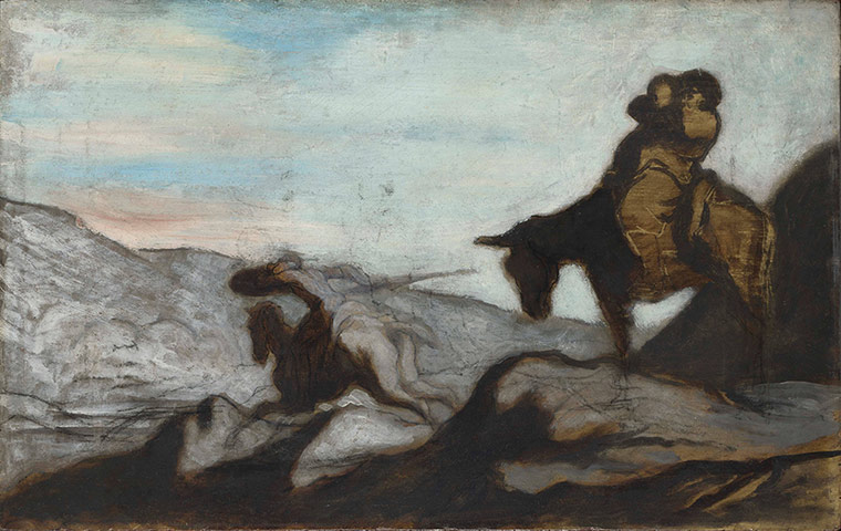 Honore Daumier: Honore Daumier Don Quixote and Sancho Panza