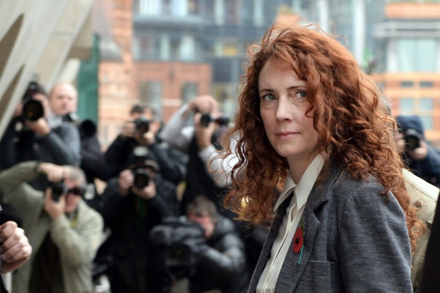 Former Chief Executive of News International, Rebekah Brooks, arrives at the Old Bailey Central Criminal Court.
